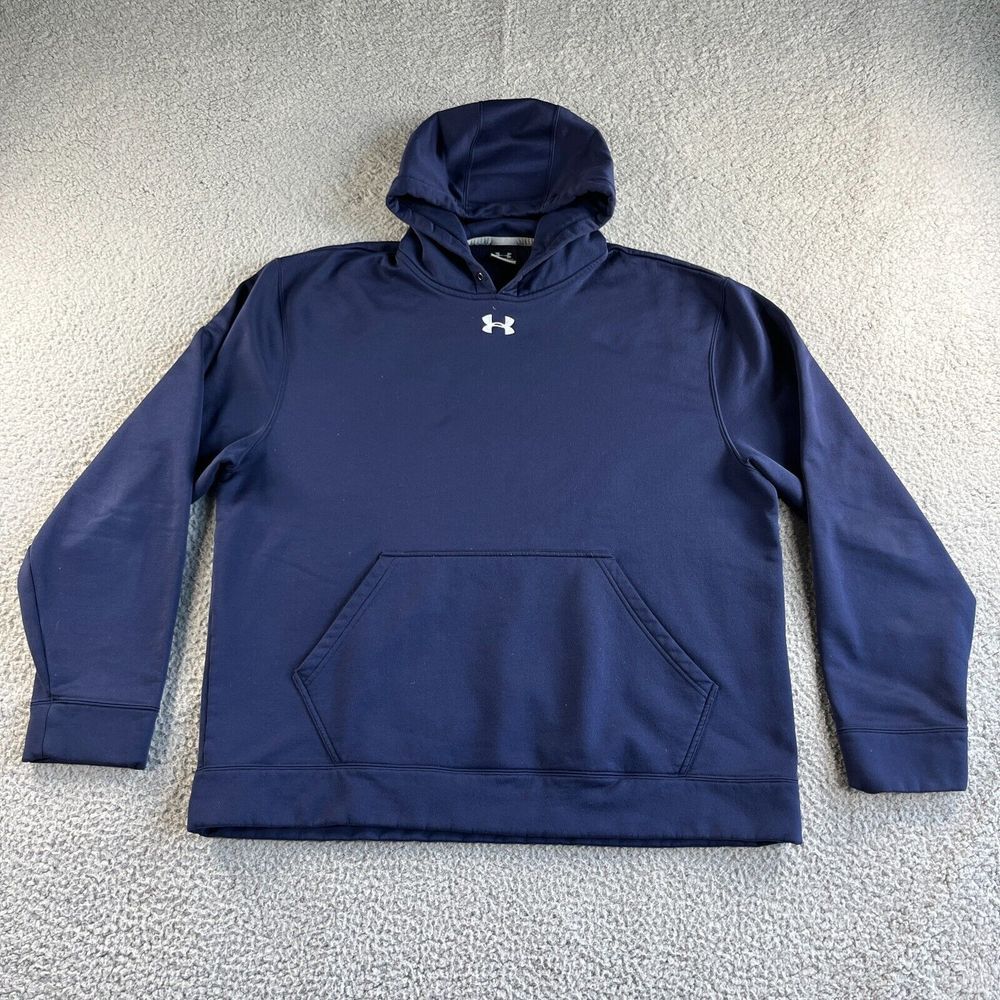 Under Armour Sweater Mens Extra Large Blue‎ Hoodie Sweatshirt Casual Outdoor